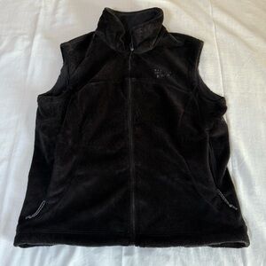 Women's Black Size L Mountain Hardware Fleece Vest Full Zip Soft Plush Pockets